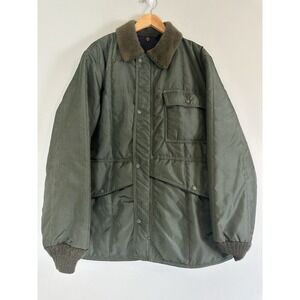 VTG RefrigiWear Insulated Jacket Men's XL Green Sherpa Collar Workwear HeavyDuty